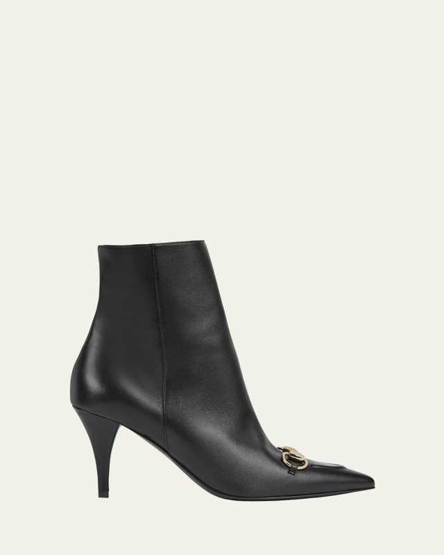 Erin Nappa Leather Horsebit Booties